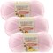 Bernat Softee Baby Pink Yarn 3 Pack of 141g/5oz Acrylic 3 DK (Light) - 362 Yards Knitting/Crochet